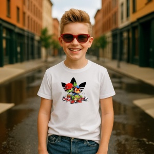 Tricou Frogs Friends Urban Tricou Alb - Copii | Dama | Barbat