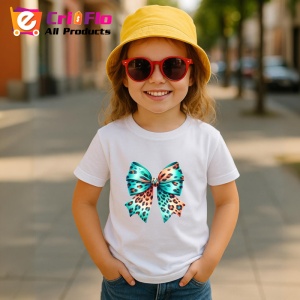 Tricou Fundita imprimeu leopard cu tonuri turcoaz si portocaliu design exotic Copii | Dama | Barbat Barbat - Img 15
