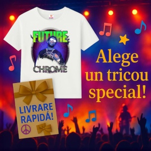 Tricou Future - Chrome Glow, muzica Pop, Dama | Barbat | Copii - Img 6