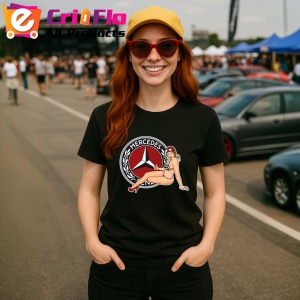 Tricou Girl Cu Logo Mercedes | Unisex Dama si Barbat