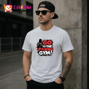 Tricou Go To The Fcking Gym Negru Rosu, Copii | Dama | Barbat - Img 4