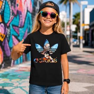 Tricou Goku Saiyan Blue Ultra Instinct Urban Mashup Design, din bumbac 100%, tricou negru, Copii | Dama | Barbat - Img 7