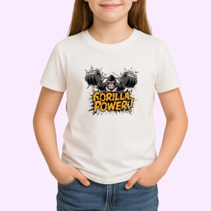 Tricou Gorilla Power Forta Primat, Copii | Dama | Barbat - Img 3