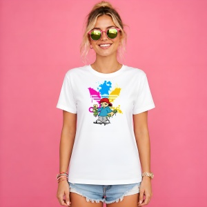 Tricou Graffiti Artist Boy Spray Paint Urban Drip Colorful, din bumbac 100% Copii | Dama | Barbat - Img 3