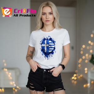 Tricou Greece Steag Splash Art, Copii | Dama | Barbat - Img 10