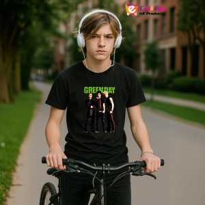 Tricou Green Day v1, muzica Nu Metal, Dama | Barbat | Copii, Culoare Negru - Img 9