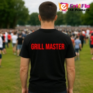 Tricou GRILL MASTER, Personalizat | Unisex Dama si Barbat, Negru - Img 4