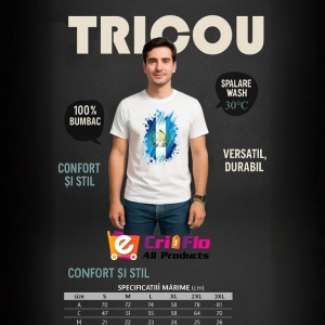 Tricou Guatemala Steag Splash Art, Copii | Dama | Barbat - Img 6