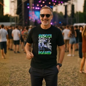 Tricou Gucci Mane v1, muzica Rap, Dama | Barbat | Copii, Culoare Negru - Img 9
