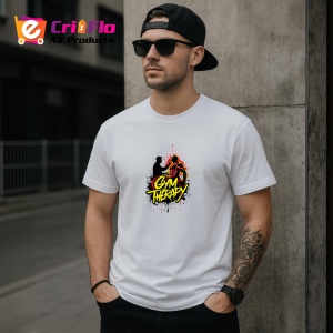 Tricou Gym Therapy Silueta Galben Negru, Copii | Dama | Barbat - Img 5