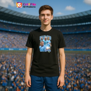 Tricou Haaland Erling Manchester City Goal - Copii | Dama | Barbat - Img 11