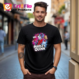 Tricou Harley quinn bata fundal albastru, Copii | Dama | Barbat , tricou negru - Img 10