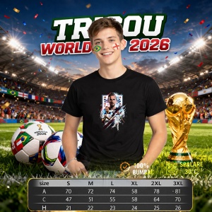 Tricou Harry Kane England World Cup Fifa 2026 V3, din bumbac 100%, tricou negru, Copii | Dama | Barbat - Img 6