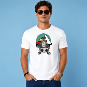 Tricou Hip Hop Artist Boombox Urban Vibe Street Culture Design, din bumbac 100% Copii | Dama | Barbat - Img 3