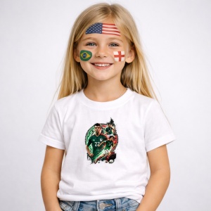 Tricou Hirving Lozano Mexico World Cup Fifa 2026 V2, din bumbac 100%, tricou alb, Copii | Dama | Barbat - Img 1