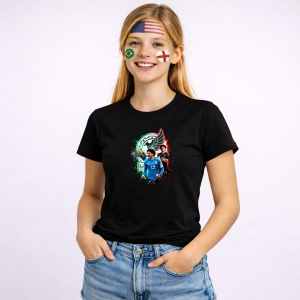 Tricou Hirving Lozano Mexico World Cup Fifa 2026 V5, din bumbac 100%, tricou negru, Copii | Dama | Barbat
