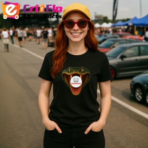 Tricou Honda Cobra Ataca | Unisex Dama si Barbat - Img 2