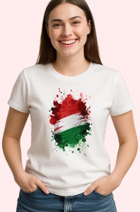 Tricou Hungary Steag Splash Art, Copii | Dama | Barbat - Img 3