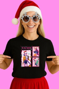 Tricou Huntrix K Pop Hunters Demon Colaj Pink Character Style, din bumbac 100%, tricou negru, Copii | Dama | Barbat - Img 2