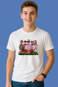 Tricou Huntrix K Pop Hunters Demon Grup Baieti Realisti Sarbatori Cadouri, din bumbac 100%, tricou alb, Copii | Dama | Barbat