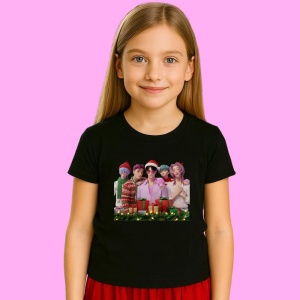 Tricou Huntrix K Pop Hunters Demon Grup Baieti Realisti Sarbatori Cadouri, din bumbac 100%, tricou negru, Copii | Dama | Barbat