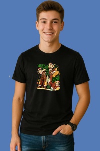 Tricou Huntrix K Pop Hunters Demon Ramiro Poster Ilustratie Sezon, din bumbac 100%, tricou negru, Copii | Dama | Barbat - Img 3