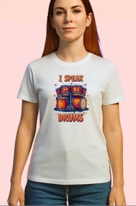 Tricou I Speak Drums Set Tobe, Copii | Dama | Barbat