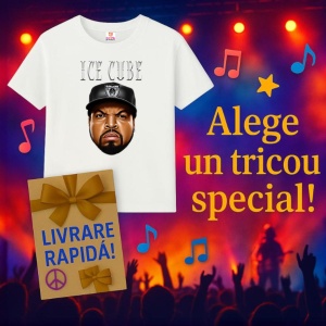 Tricou Ice Cube - Cartoon Head, muzica (Comedie / Rap ironic), Dama | Barbat | Copii - Img 9