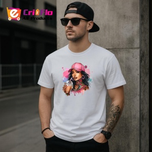 Tricou iced coffee girl brown hair, fata cafea rece cu par saten, Copii | Dama | Barbat - Img 4