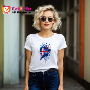 Tricou Iceland Steag Splash Art, Copii | Dama | Barbat - Img 12