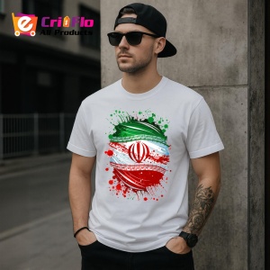 Tricou Iran Steag Splash Art, Copii | Dama | Barbat