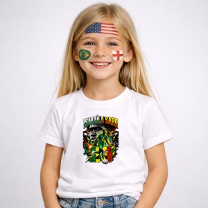 Tricou Ismaila Sarr Senegal World Cup Fifa 2026, din bumbac 100%, tricou alb, Copii | Dama | Barbat - Img 2
