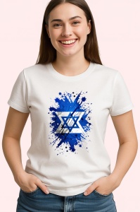 Tricou Israel Steag Splash Art, Copii | Dama | Barbat