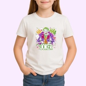 Tricou joker expresie ha ha stil comic, Copii | Dama | Barbat - Img 3