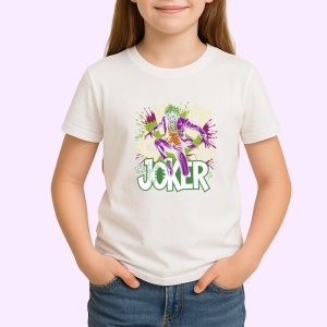 Tricou joker silueta completa fundal exploziv, Copii | Dama | Barbat - Img 3
