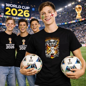 Tricou Joshua Kimmich Germany World Cup Fifa 2026, din bumbac 100%, tricou negru, Copii | Dama | Barbat - Img 7