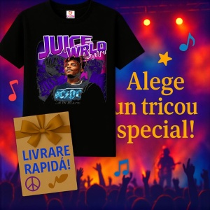 Tricou Juice WRLD, muzica Hip-Hop / Trap, Dama | Barbat | Copii, Culoare Negru - Img 7