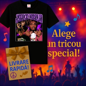 Tricou Juice WRLD - Purple Pose, muzica Pop / Country (ini?ial), Dama | Barbat | Copii, Culoare Negru - Img 11