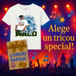 Tricou Juice WRLD - White Style, muzica EDM / Pop / Electropop, Dama | Barbat | Copii - Img 7