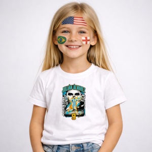 Tricou Julian Alvarez Argentina World Cup Fifa 2026, din bumbac 100%, tricou alb, Copii | Dama | Barbat - Img 2