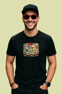 Tricou Just One More Game Copil Gamer Fotbal, din bumbac 100%, tricou negru Copii | Dama | Barbat - Img 2