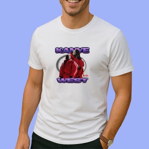 Tricou Kanye West - Purple Glow, muzica Hip-Hop / Trap, Dama | Barbat | Copii - Img 2