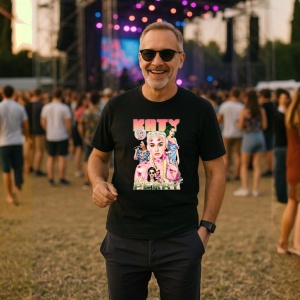 Tricou Katy Perry - Pop Art Style, muzica Hip-Hop / Rap, Dama | Barbat | Copii, Culoare Negru - Img 9