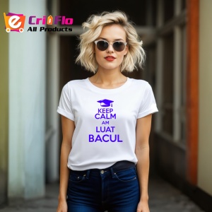 Tricou keep calm am luat bacul mesaj haios pentru absolventi, Copii | Dama | Barbat - Img 7
