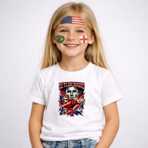 Tricou Keylor Navas Costa Rica World Cup Fifa 2026, din bumbac 100%, tricou alb, Copii | Dama | Barbat