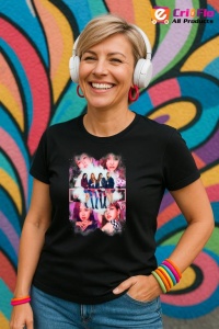 Tricou KPOP dama cu trupa formatia BLACKPINK 1 , music Coreean 157 - Img 5