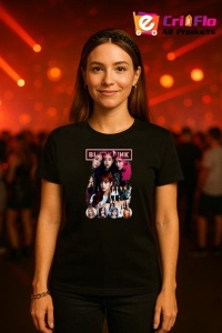 Tricou KPOP dama cu trupa formatia BLACKPINK 2 , music Coreean 161 - Img 4
