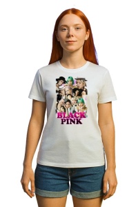 Tricou KPOP dama cu trupa formatia BLACKPINK 9 , music Coreean 168 - Img 2