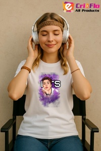 Tricou KPOP dama cu trupa formatia BTS JIM , music Coreean 190 - Img 8