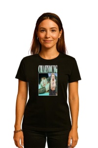 Tricou KPOP dama cu trupa formatia CHAEYOUNG 3 , music Coreean 201 - Img 2